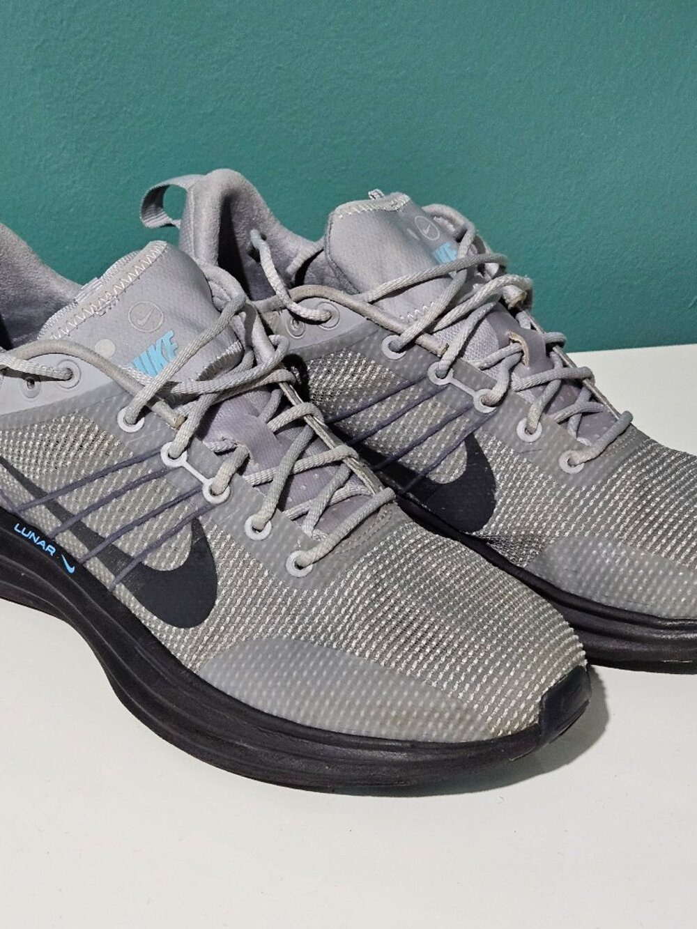 Nike Lunar Running Shoes Mens Size 8.5 HV2523-001 Black Gray Sneakers